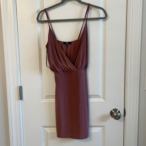 Missguided Rose Gold Mini Dress Size 2